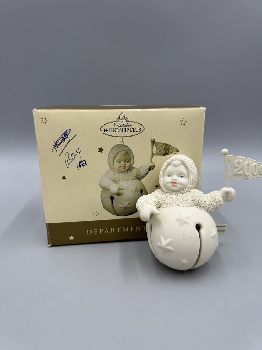 Vintage Dept 56 Snowbabies 2000 Friendship Club Celebrate Jinglebaby